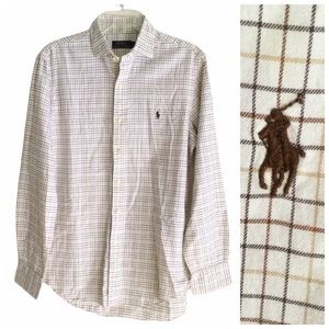 POLO Ralph Lauren Plaid Button Shirt Men’s Medium